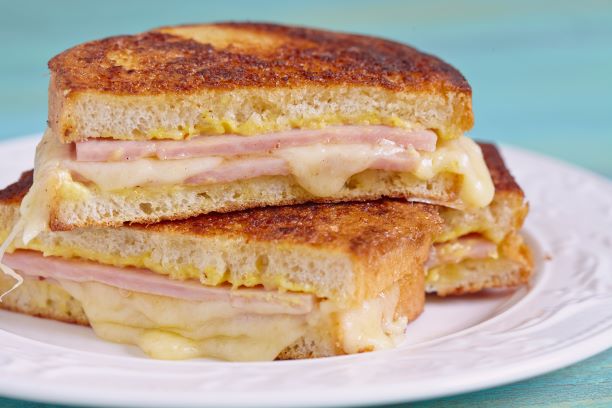 Order Egg and Cheese with Ham Sandwich food online from West Bank Gourmet Deli store, New York on bringmethat.com