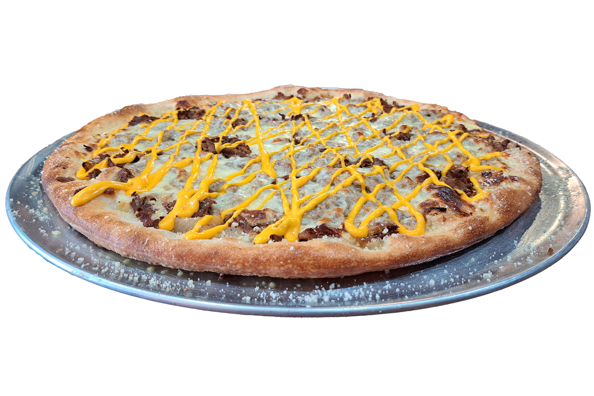 Order Philly Cheesesteak Pizza food online from Mike Brick Oven Pizza store, Pottstown on bringmethat.com