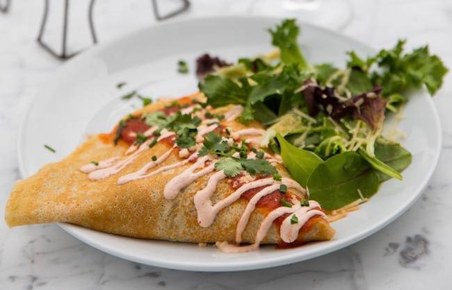 Order Chicken Enchilada food online from Sweet Paris Creperie store, Houston on bringmethat.com