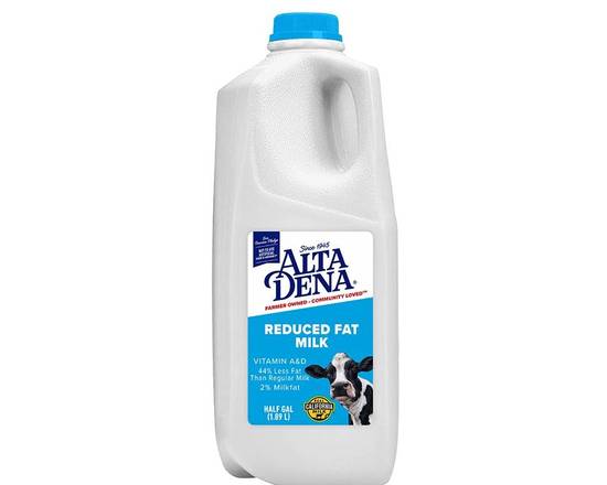 Order Alta Dena Reduced Fat Milk Half gal (1.89 L) food online from Pit Stop Liquor Mart store, El Monte on bringmethat.com
