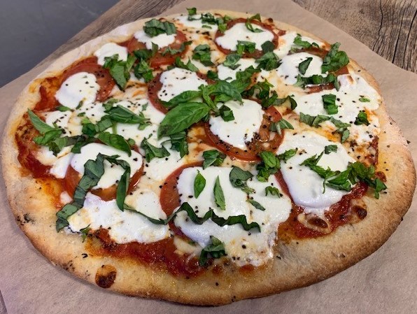 Order Margherita Pizza food online from Tower 15 Pizzeria store, Huntington Beach on bringmethat.com