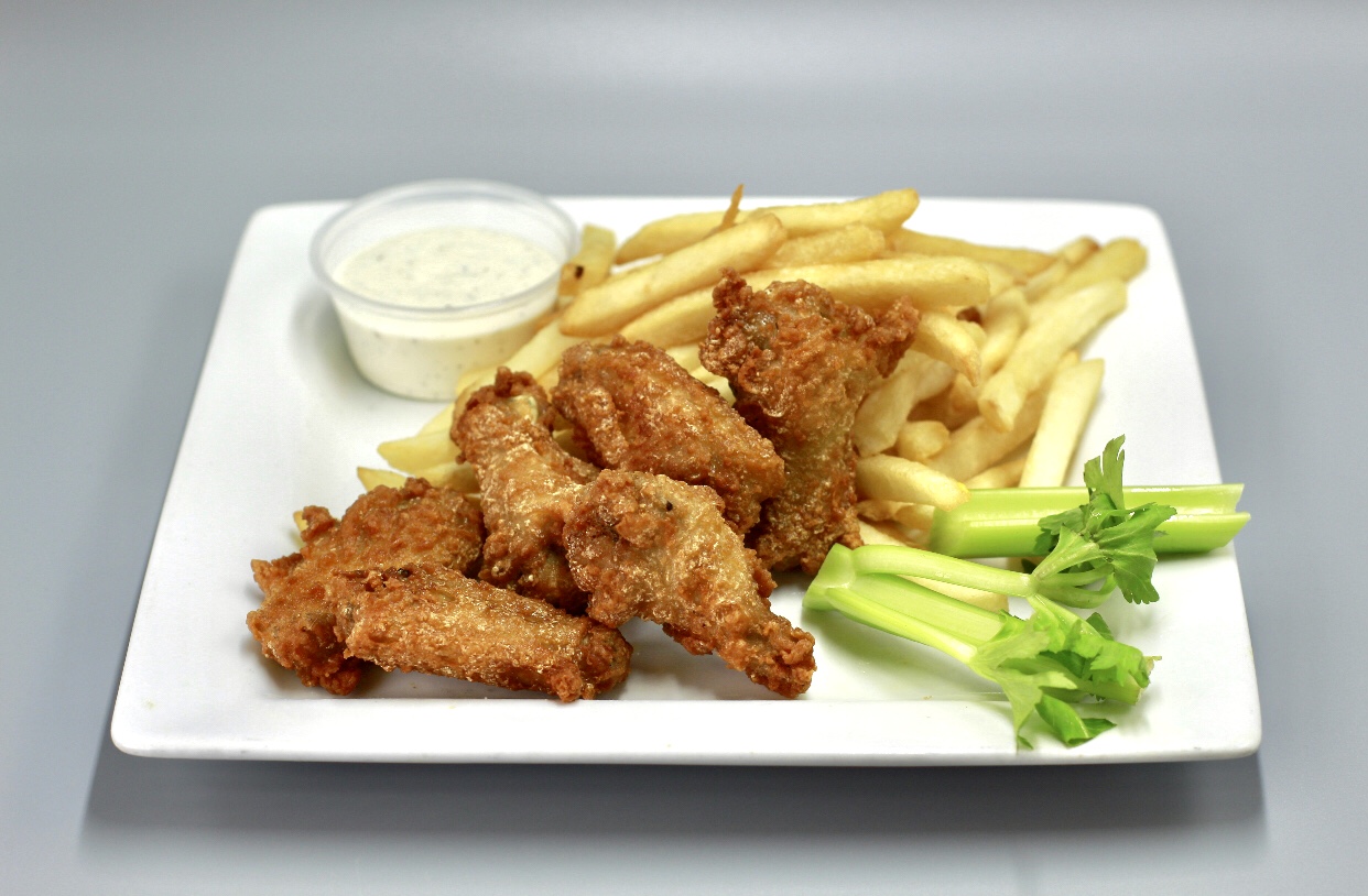 Order Chicken Wings With Fries food online from Pupusas La Familiar store, Las Vegas on bringmethat.com