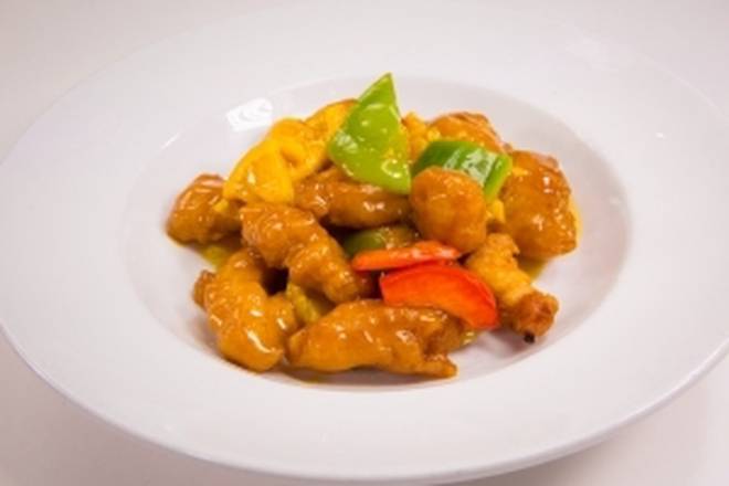 Order AD4 - Orange Chicken Dinner food online from Saigon Cafe store, Smyrna on bringmethat.com