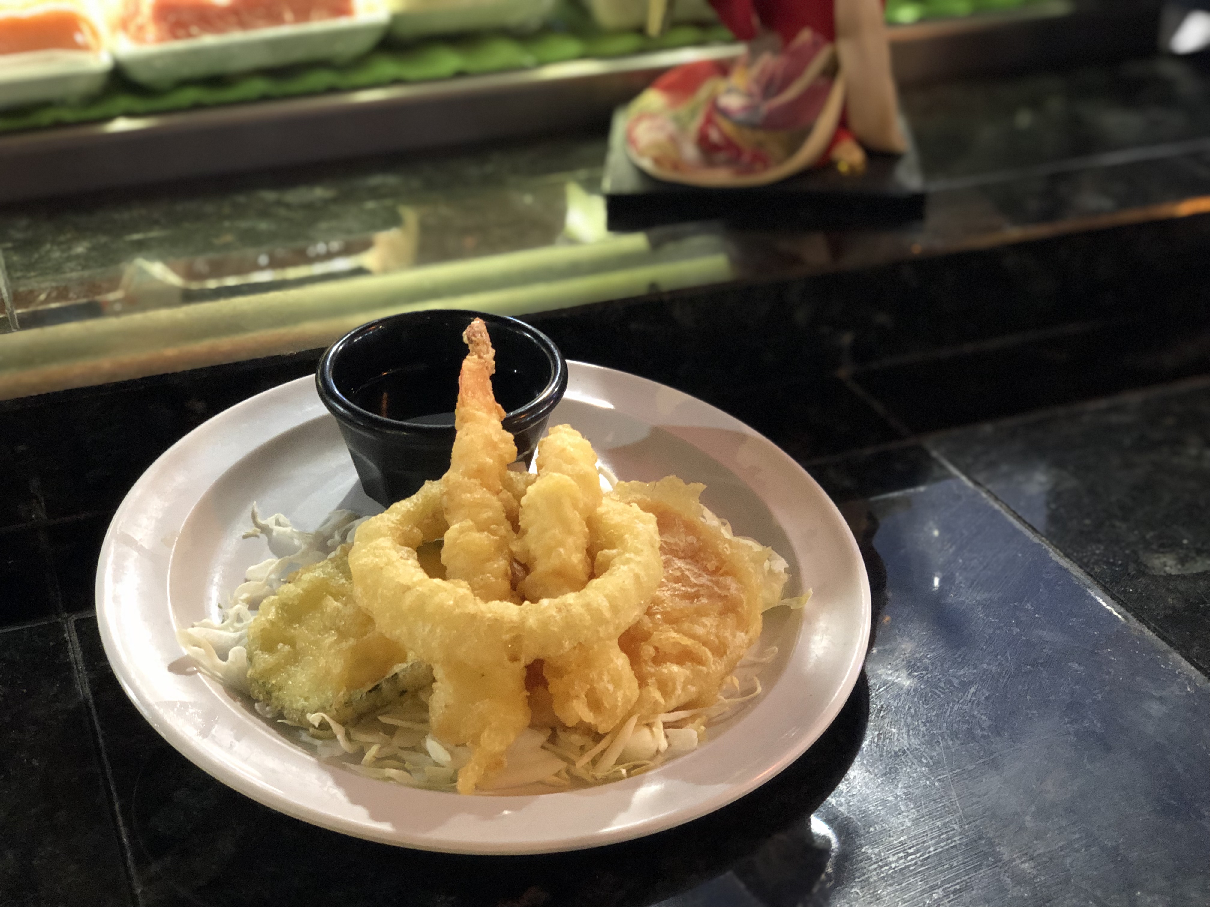 Order Shrimp, and Vegetable Tempura App food online from Kaze Sushi & Hibachi store, Mesquite on bringmethat.com