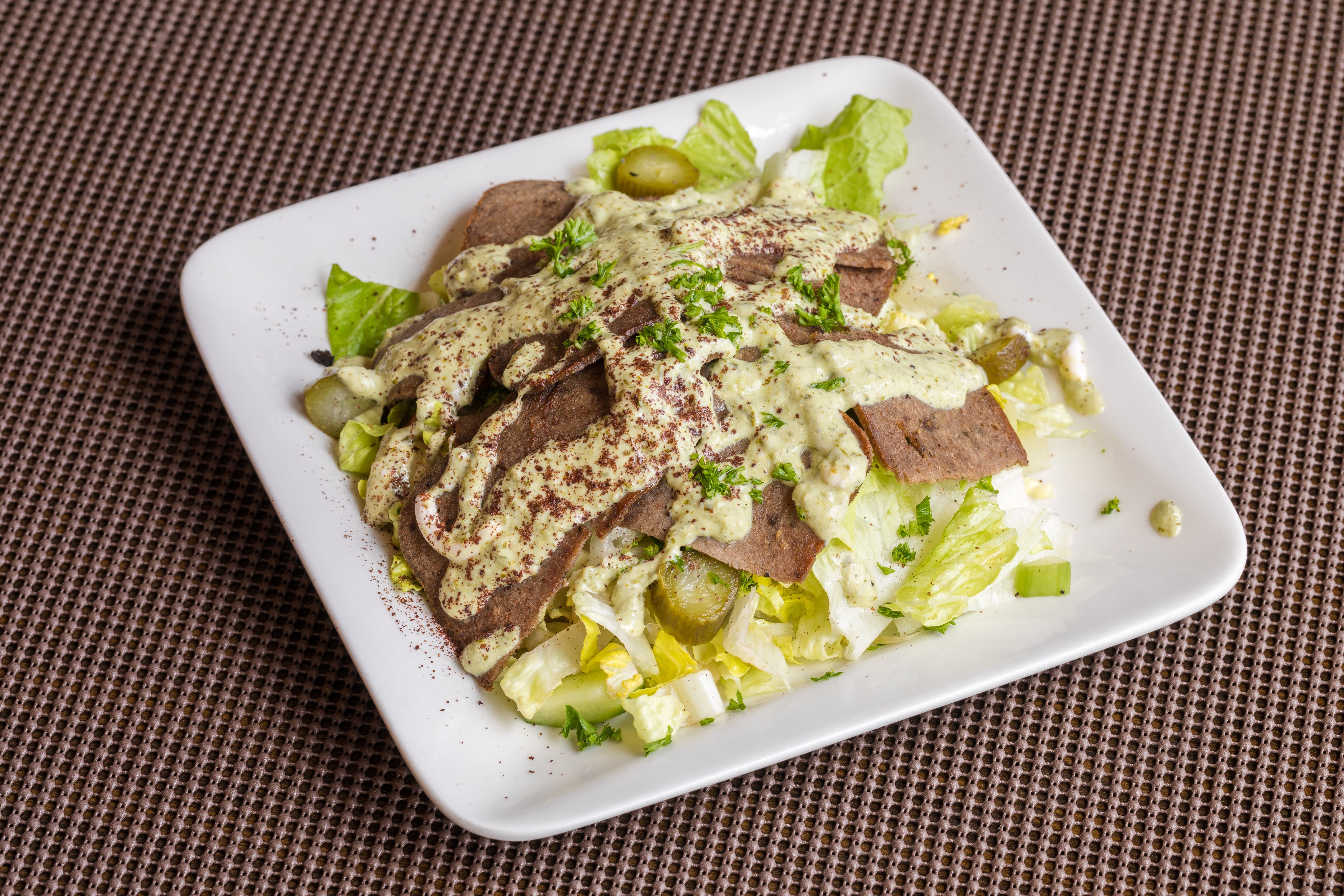 Order Gyro Salad food online from Rockn Wraps store, Redwood City on bringmethat.com