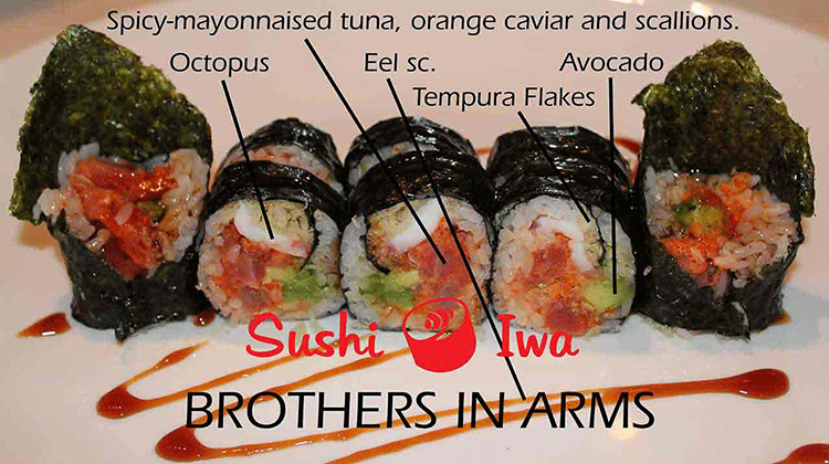 Order BROTHERS IN ARMS food online from Sushi Iwa store, Clayton on bringmethat.com