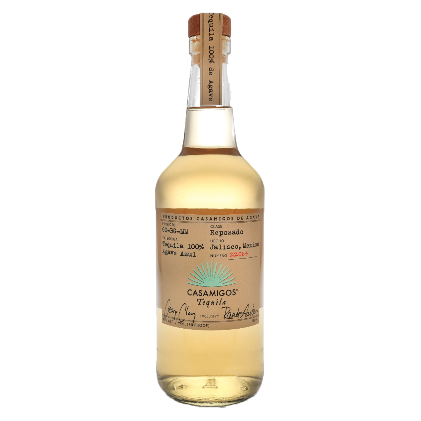 Order Casamigos Reposado tequila 750 ml. food online from Mirage Wine & Liquor store, Palm Springs on bringmethat.com