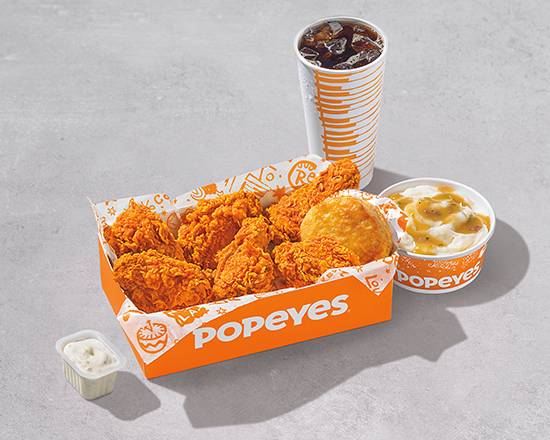 Order NEW 6Pc Ghost Pepper Wings Combo food online from Popeyes store, Houston on bringmethat.com