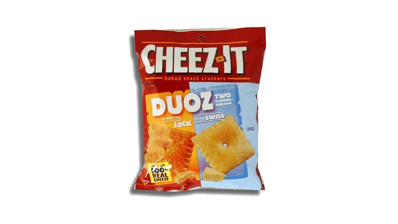 Order Cheez It Duoz Cheddar Jack And Baby Swiss Cracker food online from Shell Rock Spring store, Bel Air on bringmethat.com