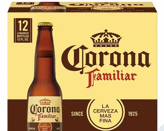 Order Corona Familiar 4.8 % abv 12pk-12oz Bottles food online from Sousa Wines & Liquors store, Mountain View on bringmethat.com