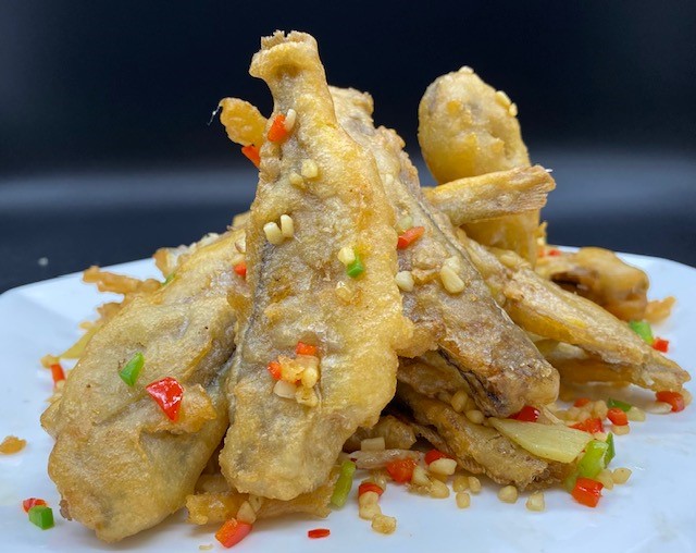 Order Salt & Pepper Yellow Croaker 椒鹽黃花魚 food online from Pop Kitchen store, Daly City on bringmethat.com