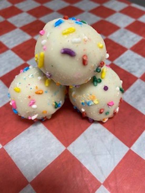 Order Birthday Cake Ball (1 pc) food online from Broke, High, Hungry store, Chicago on bringmethat.com