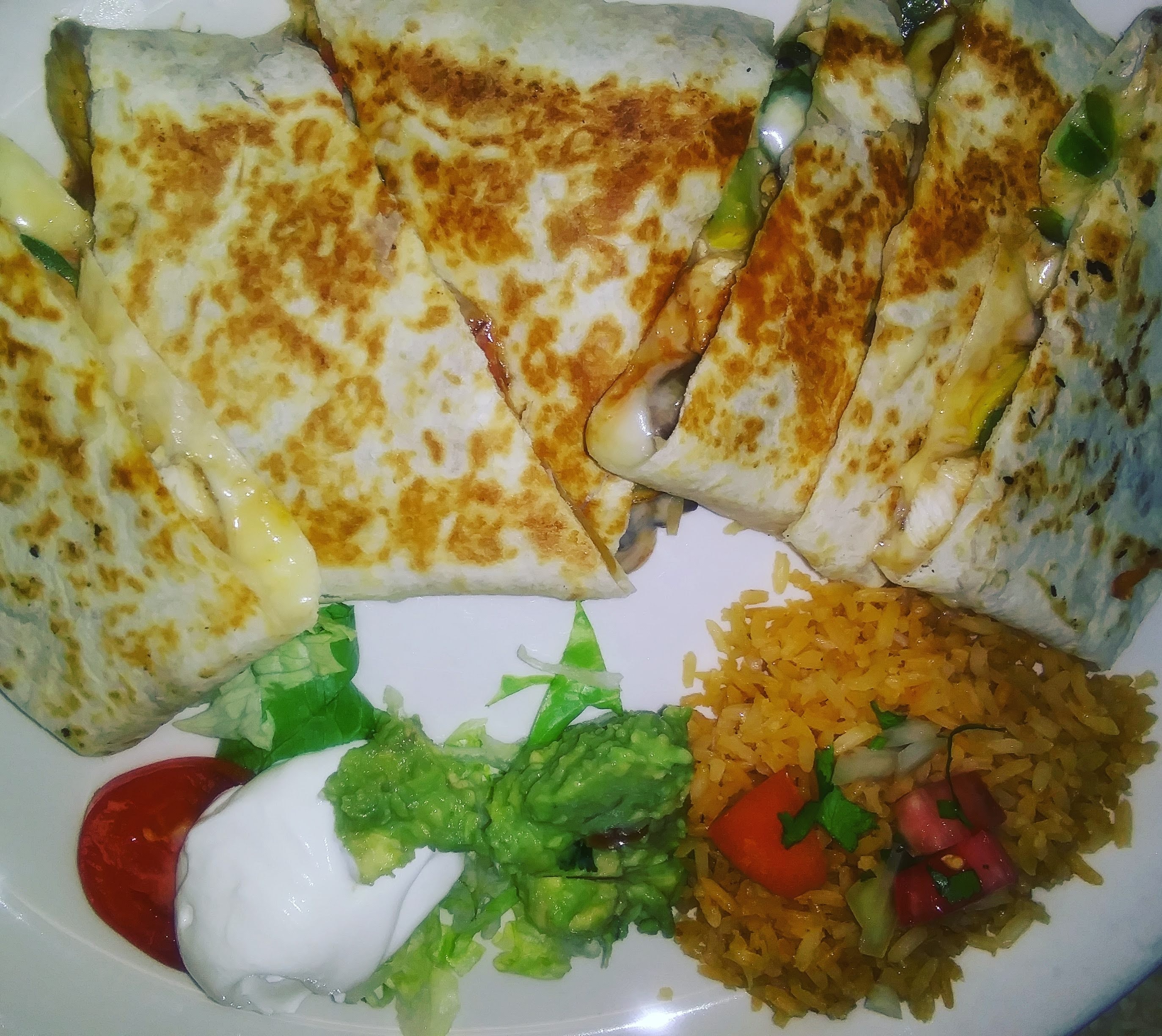 Order Pollo Quesadilla food online from Jalapeno Mexican Restaurant store, Lawrenceville on bringmethat.com