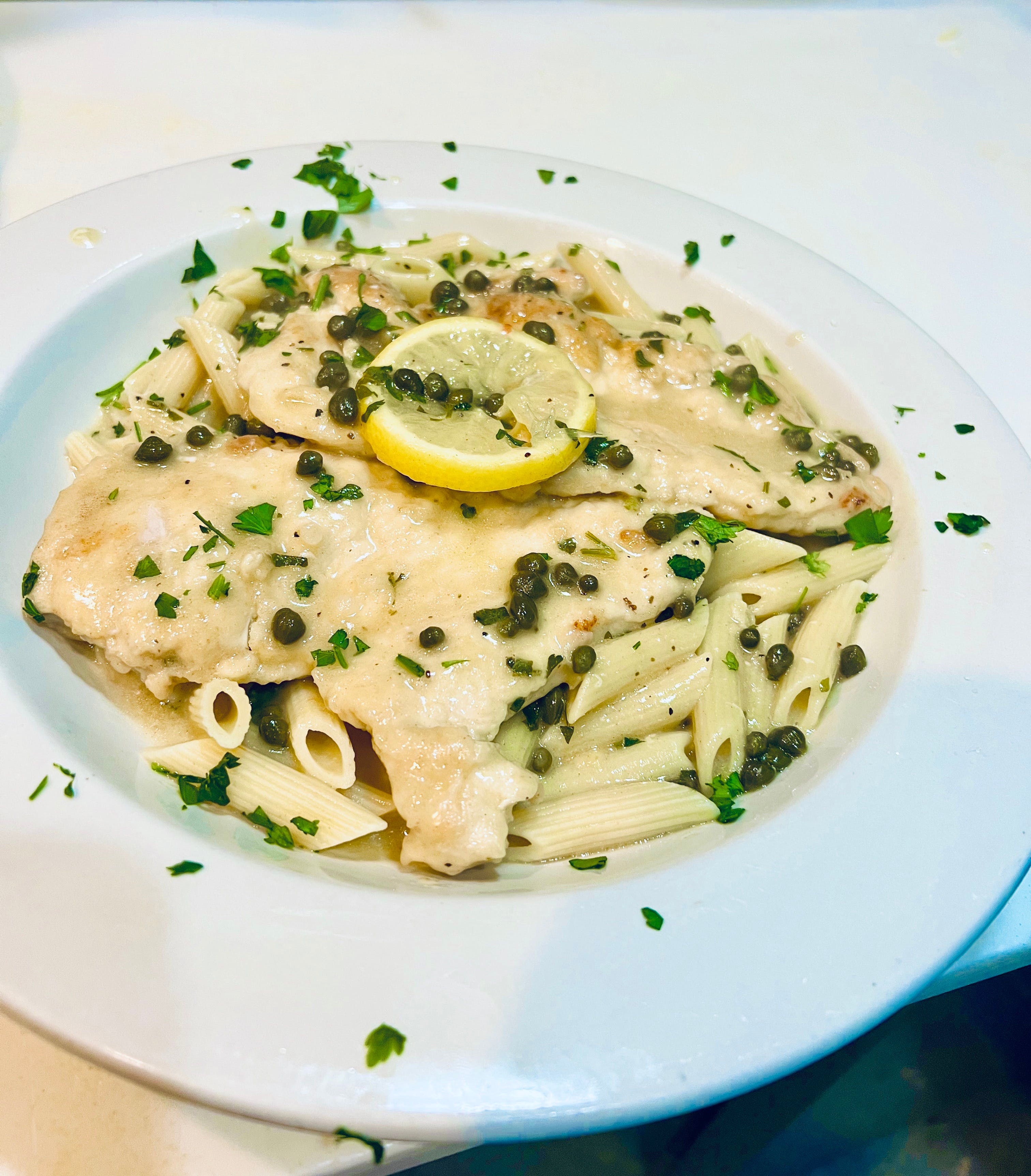 Order Chicken Piccata - Chicken food online from Rox 52 store, Plymouth on bringmethat.com