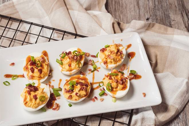 Order DEVILED EGGS food online from Ember Smoked BBQ store, Warrenville on bringmethat.com