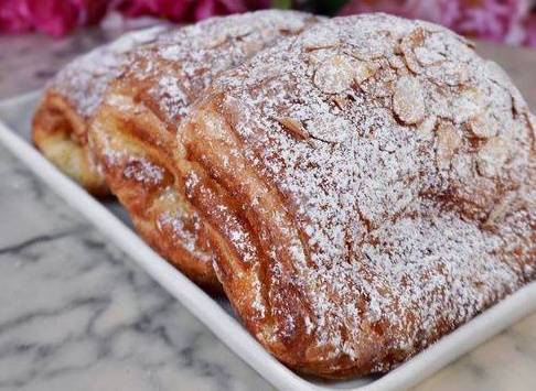 Order Almond Marzipan Croissant food online from Cafe Sheera Beverly Hills store, Beverly Hills on bringmethat.com