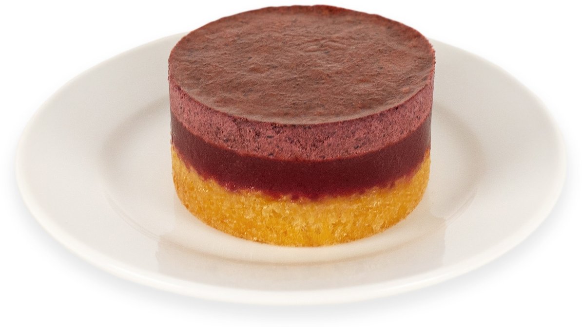 Order Mixed Berry Mousse Cake food online from Village Hummus store, San Mateo on bringmethat.com