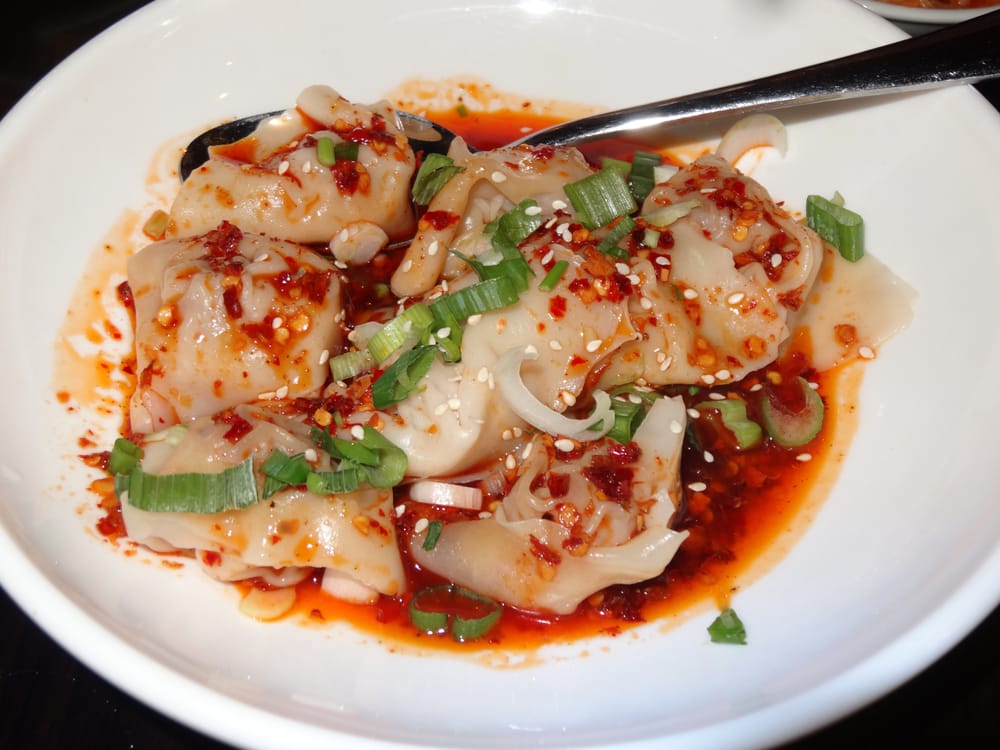 Order A12. Eight Pieces Spicy Dumplings food online from Little Szechuan store, San Francisco on bringmethat.com