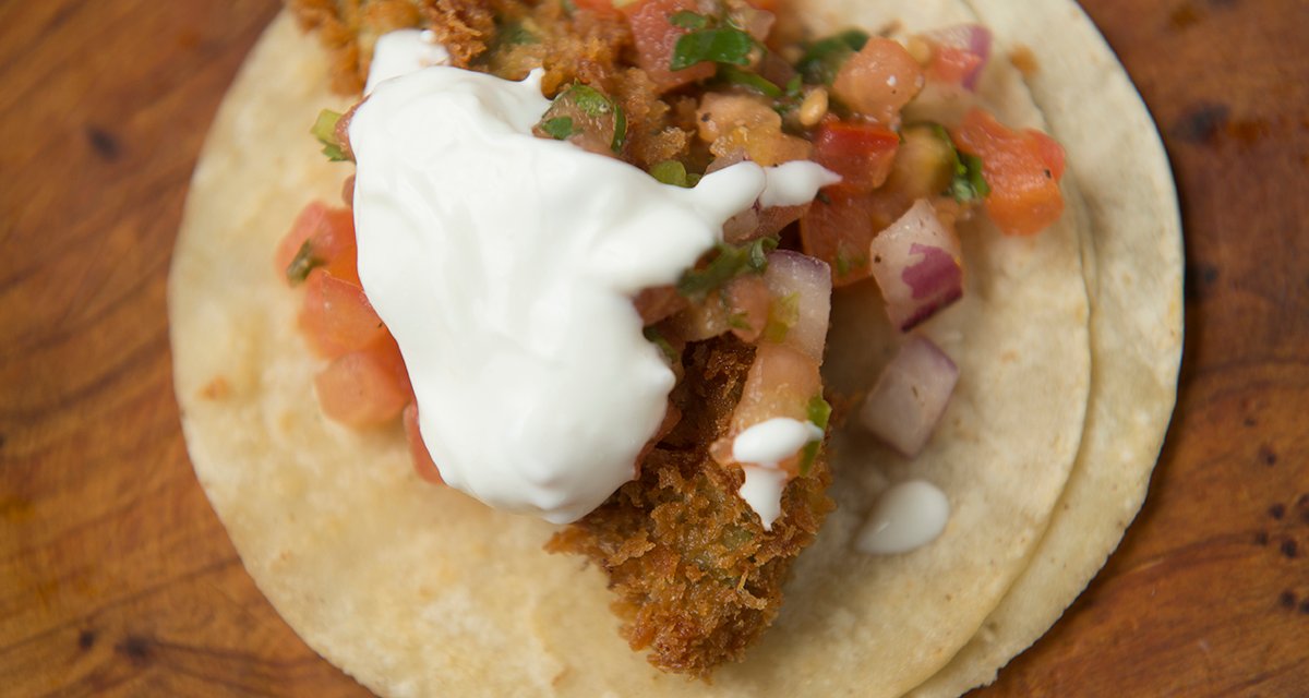 Order Fried Avocado Taco food online from Jalapeno Pete store, Studio City on bringmethat.com