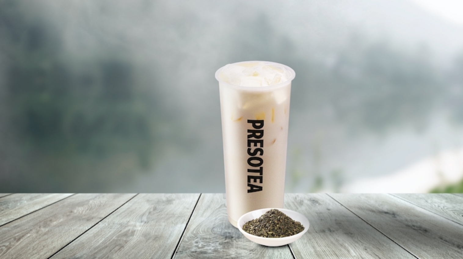 Order Hojicha Milk Tea food online from Presotea-Santa Ana store, Santa Ana on bringmethat.com