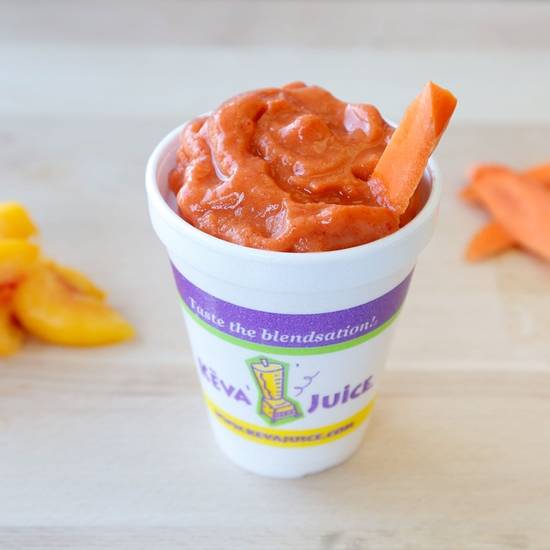 Order Peach Carrot Twist - 12 oz food online from Keva Juice store, Albuquerque on bringmethat.com