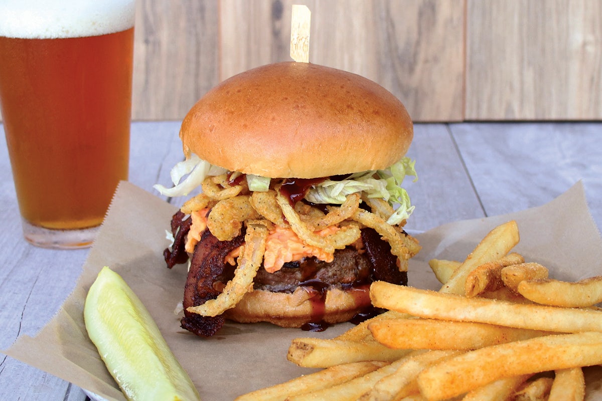 Order Pimento Cheeseburger food online from World Of Beer store, Pooler on bringmethat.com