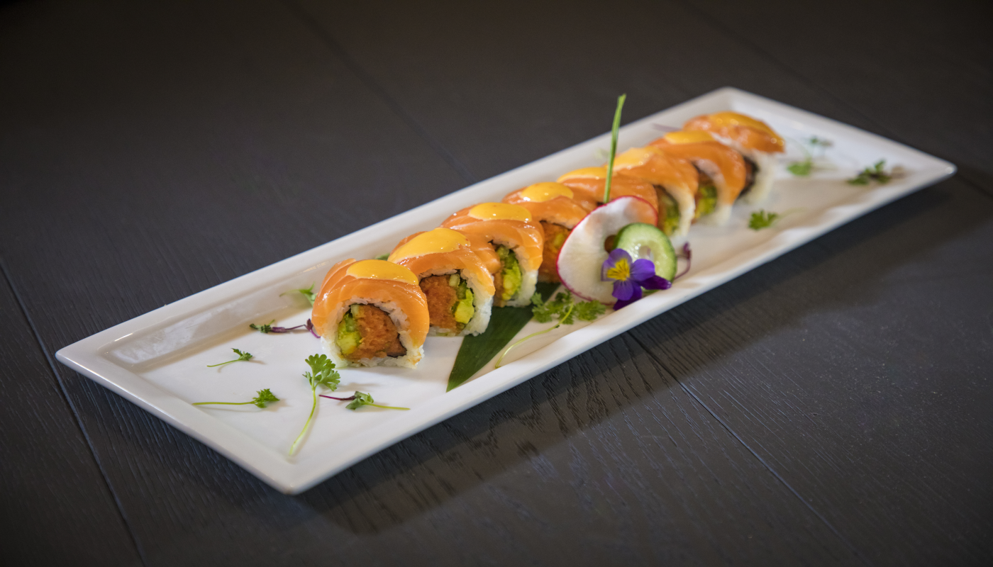 Order R17. Salmon Roll food online from Starfish Sushi store, Downey on bringmethat.com