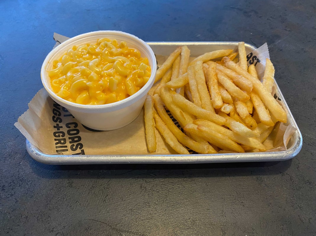 Order Kid Mac + Cheese food online from East Coast Wings + Grill store, High Point on bringmethat.com