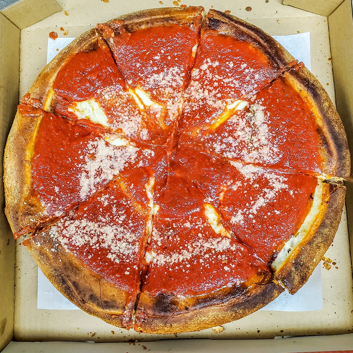 Order Chicago Deep Dish Stuffed Pizza - Small 14'' food online from Napoli Pizza store, Henderson on bringmethat.com