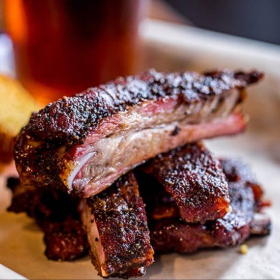 Order Full Rack St. Louis Ribs with 1 side food online from Dixie Q store, Brookhaven on bringmethat.com