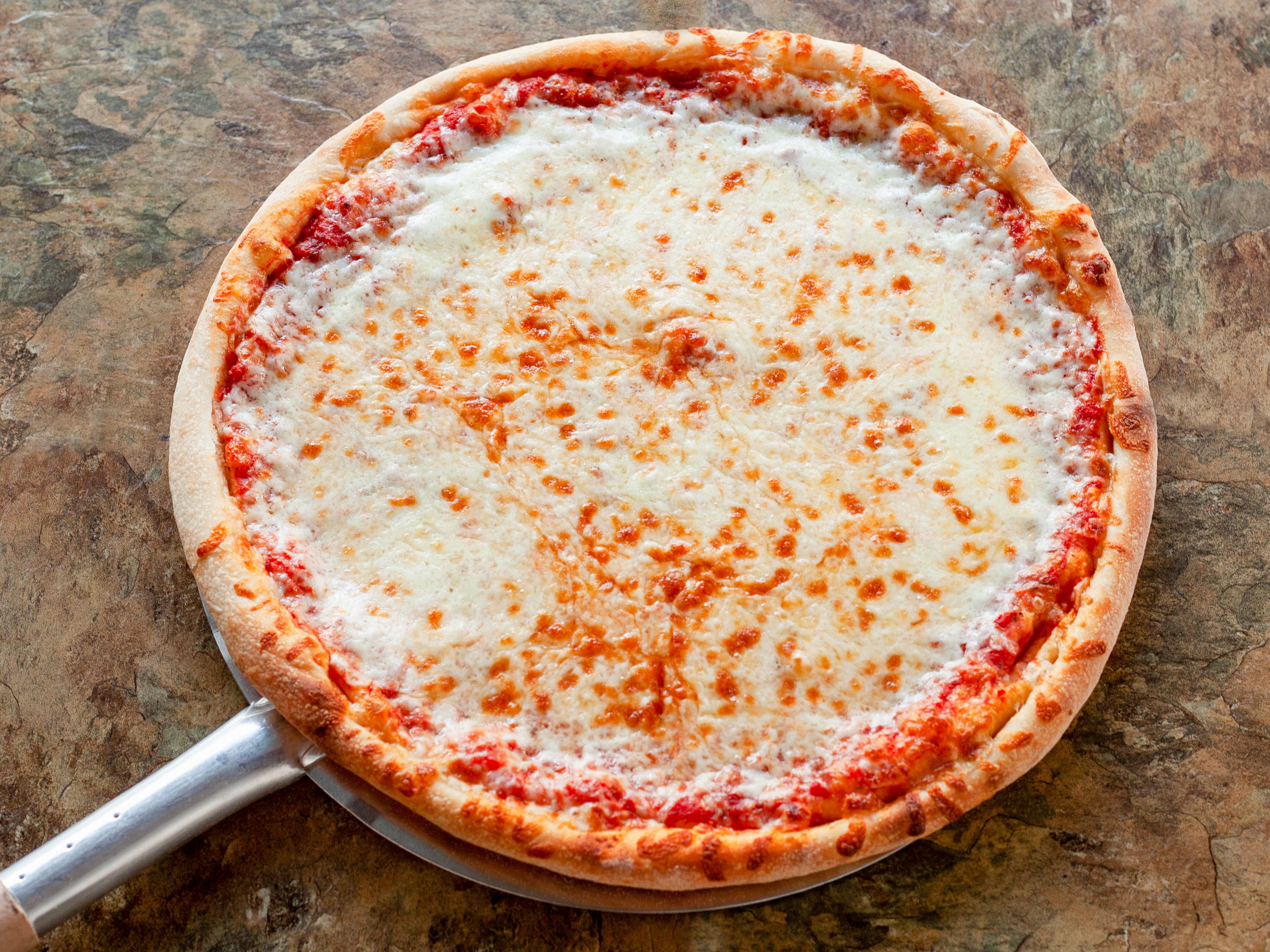 Order Large 14" Cheese Pizza food online from Italian express store, Westwood Village on bringmethat.com