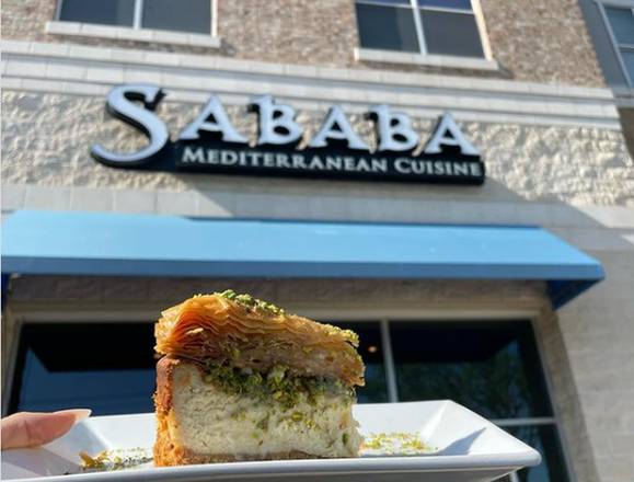 Order Baklava Cheesecake food online from Sababa Mediterranean Cuisine store, Richardson on bringmethat.com