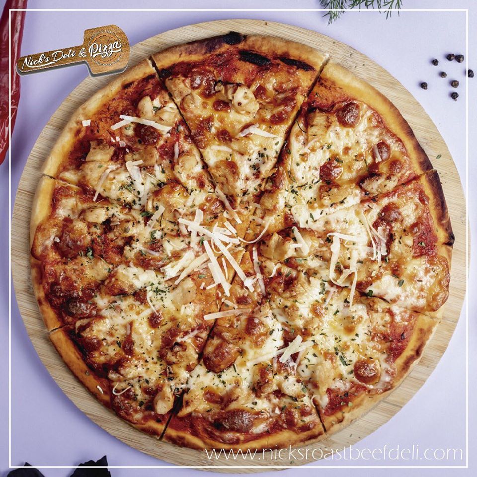 Order Gourmet Cheese Classic Blend Pizza food online from Nick Deli And Pizza Inc store, Marlborough on bringmethat.com
