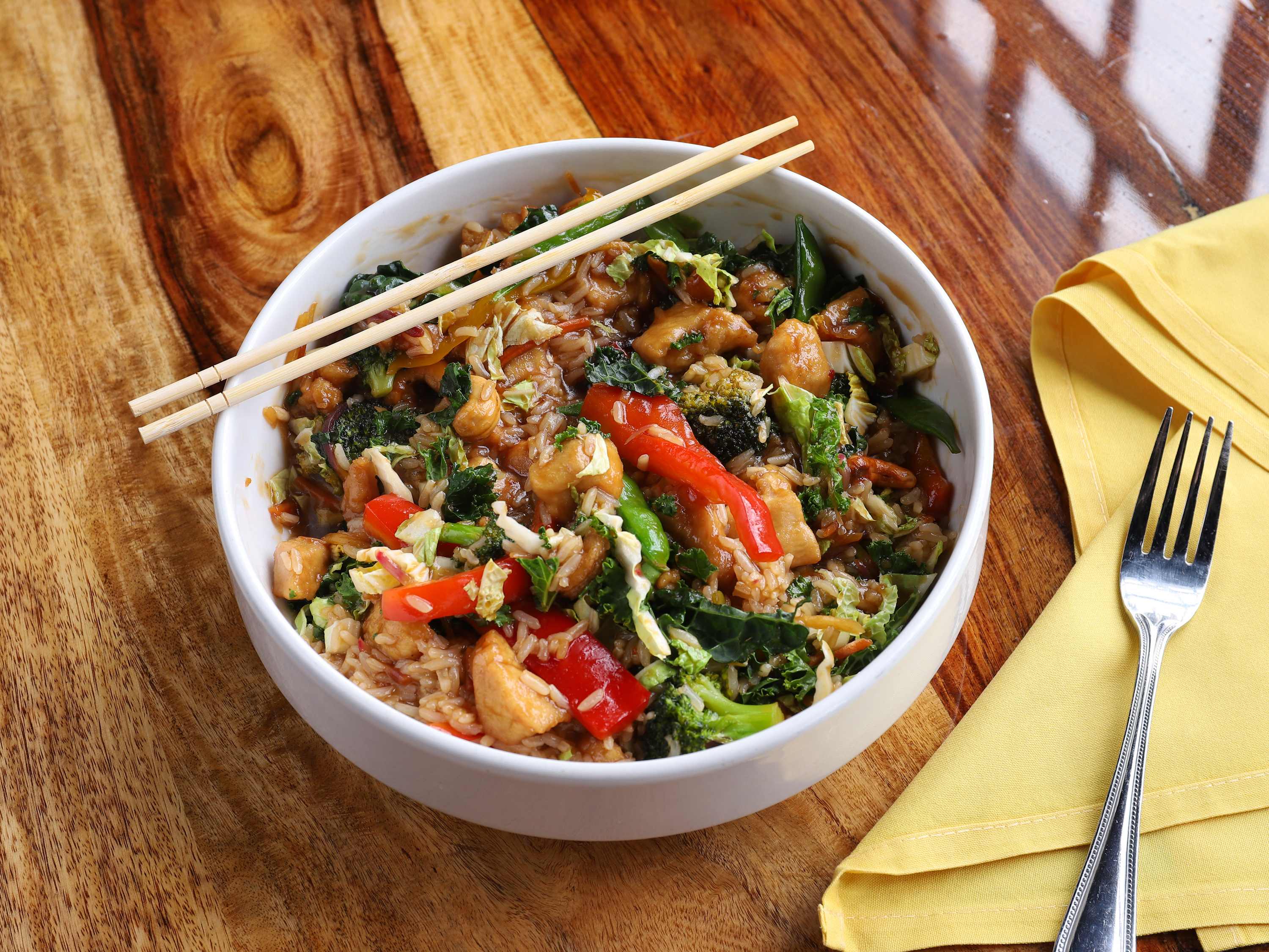Order Kirby Cashew Chicken Stir Fry food online from Kirby Ice House store, Houston on bringmethat.com