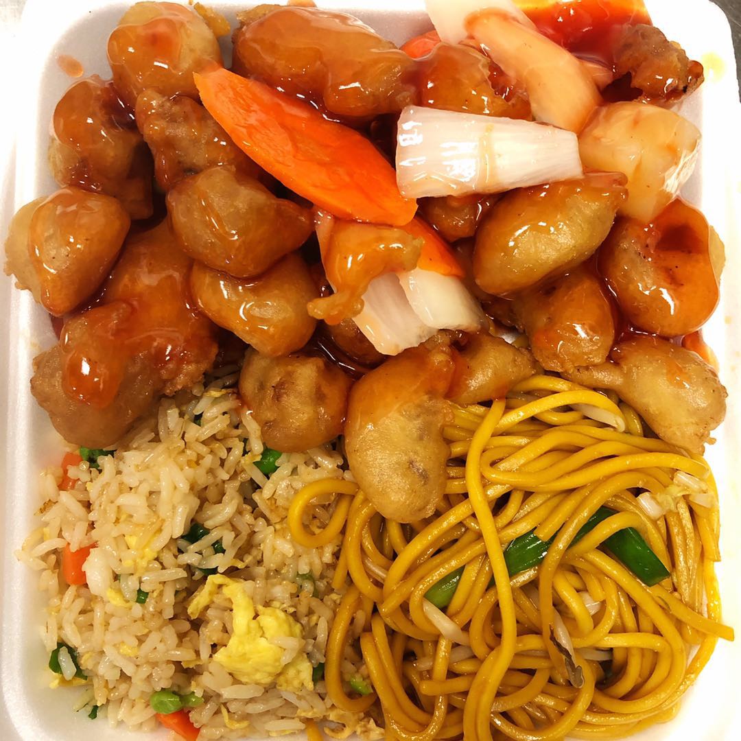 Order Sweet and Sour Pork Lunch food online from China A Go Go (Losee) store, North Las Vegas on bringmethat.com