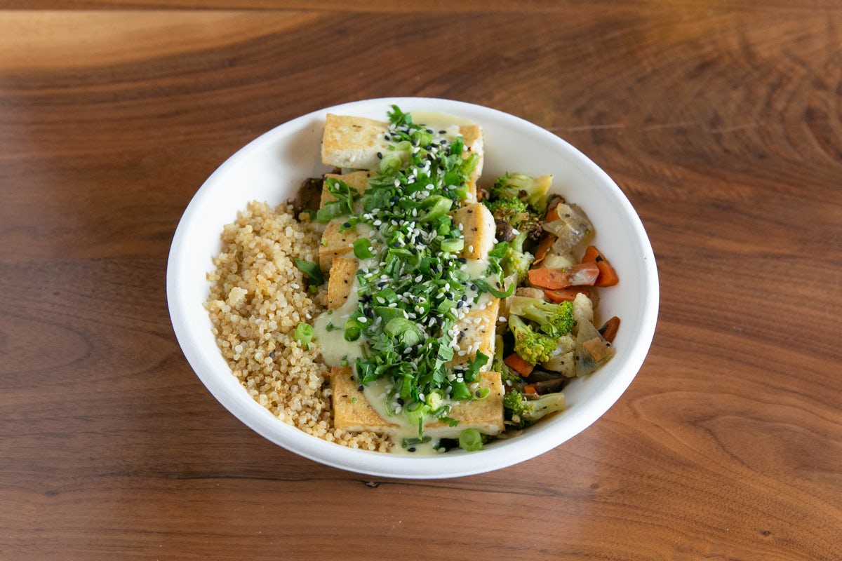 Order Green Curry Tofu Bowl [GF][VEG][V] food online from Original Chopshop store, Plano on bringmethat.com