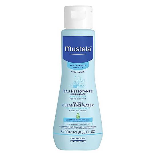 Order Mustela® 3.38 fl. oz. No-Rinse Cleansing Water for Face and Diaper Area food online from Buybuy Baby store, Mason on bringmethat.com