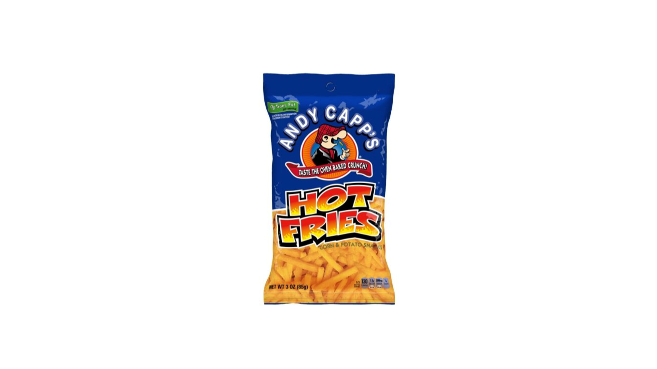 Order Andy Capp's Hot Fries 3 oz food online from Rebel store, Campbell on bringmethat.com
