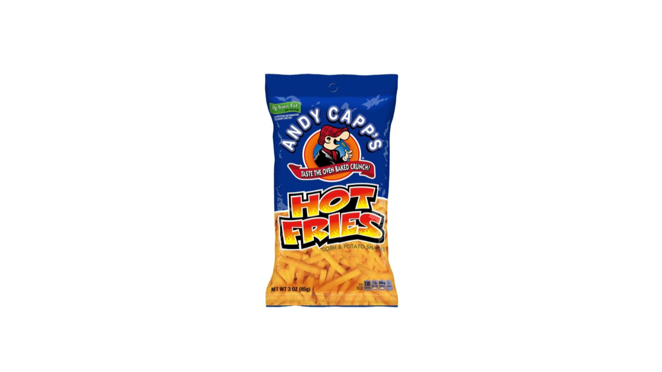 Order Andy Capp's Hot Fries 3 oz food online from Rebel store, Las Vegas on bringmethat.com