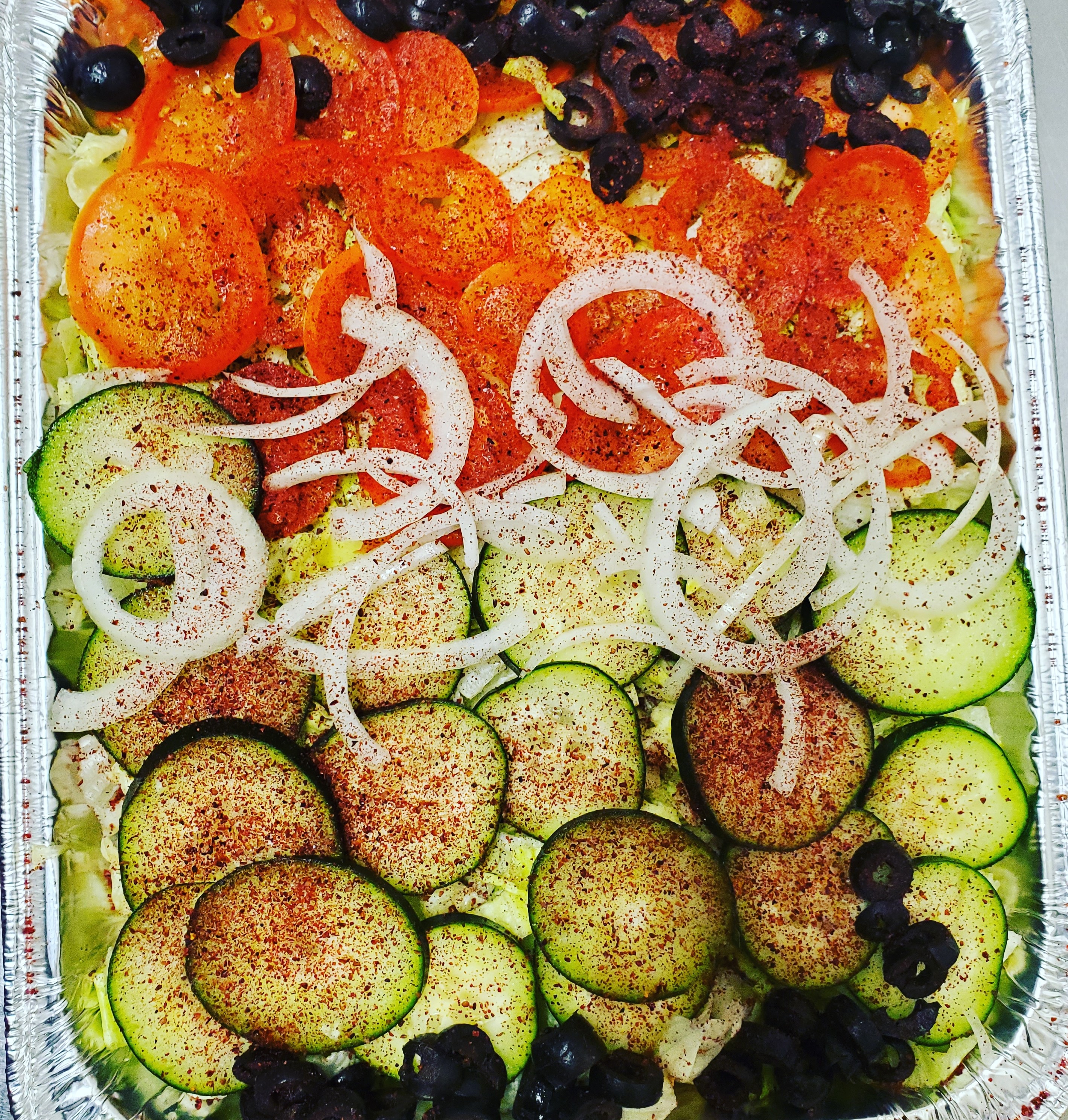 Order Salad  (small) food online from Halal Gyro Express store, San Jose on bringmethat.com