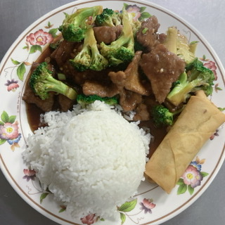 Order Beef with Broccoli Combo Plate food online from China Wok store, Colorado Springs on bringmethat.com