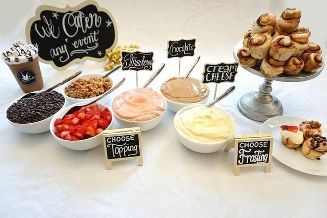 Order DIY Toppings Bar - Baby Buns (2 Per Person) food online from Cinnaholic store, Naperville on bringmethat.com