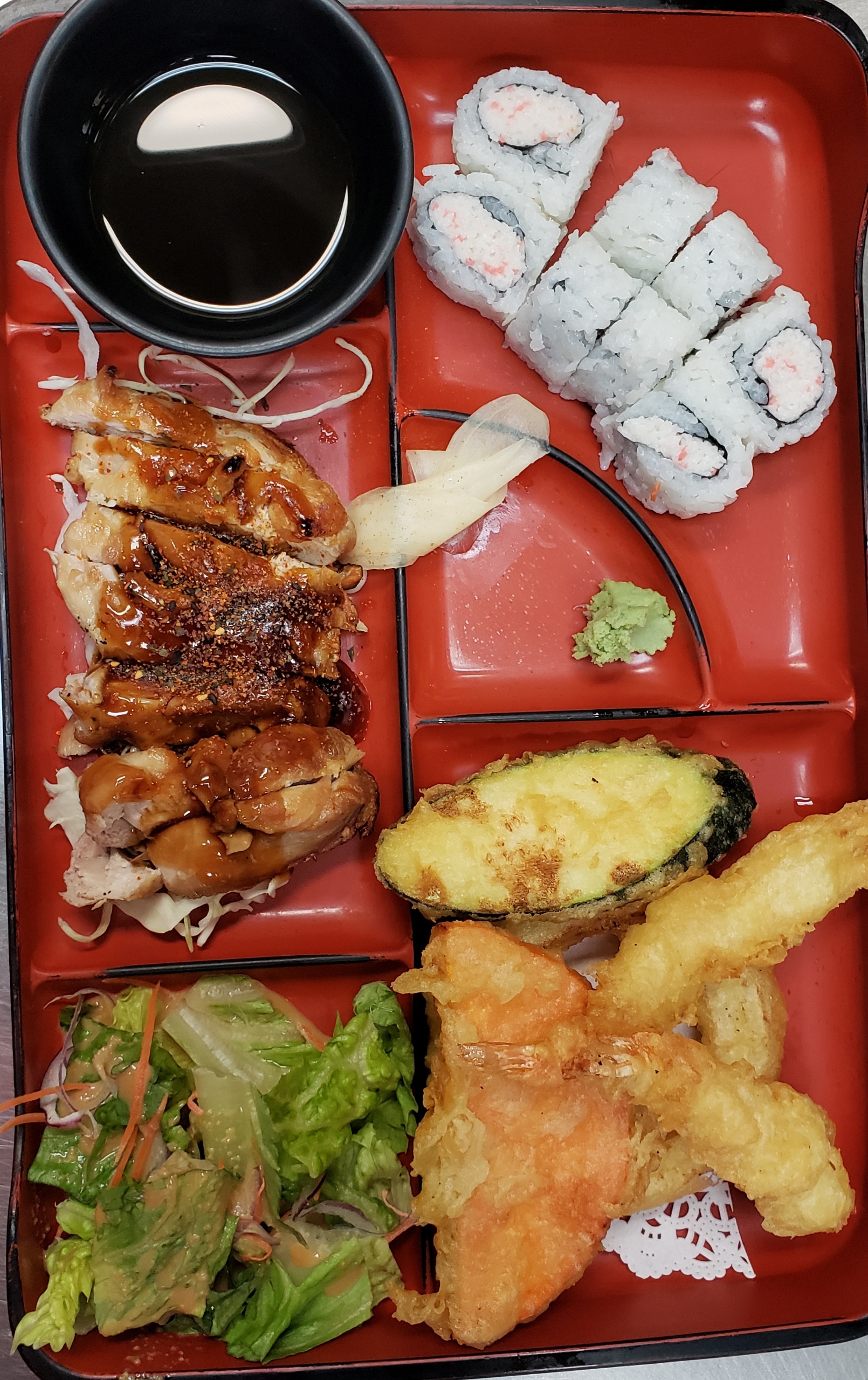 Order Spicy Chicken Teriyaki Bento Special food online from Sushi Mon store, Las Vegas on bringmethat.com