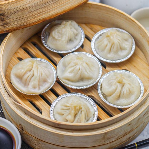Order ShangHai Soup Dumplings 上海小籠包 (6) food online from Dim Sum Bistro store, San Francisco on bringmethat.com
