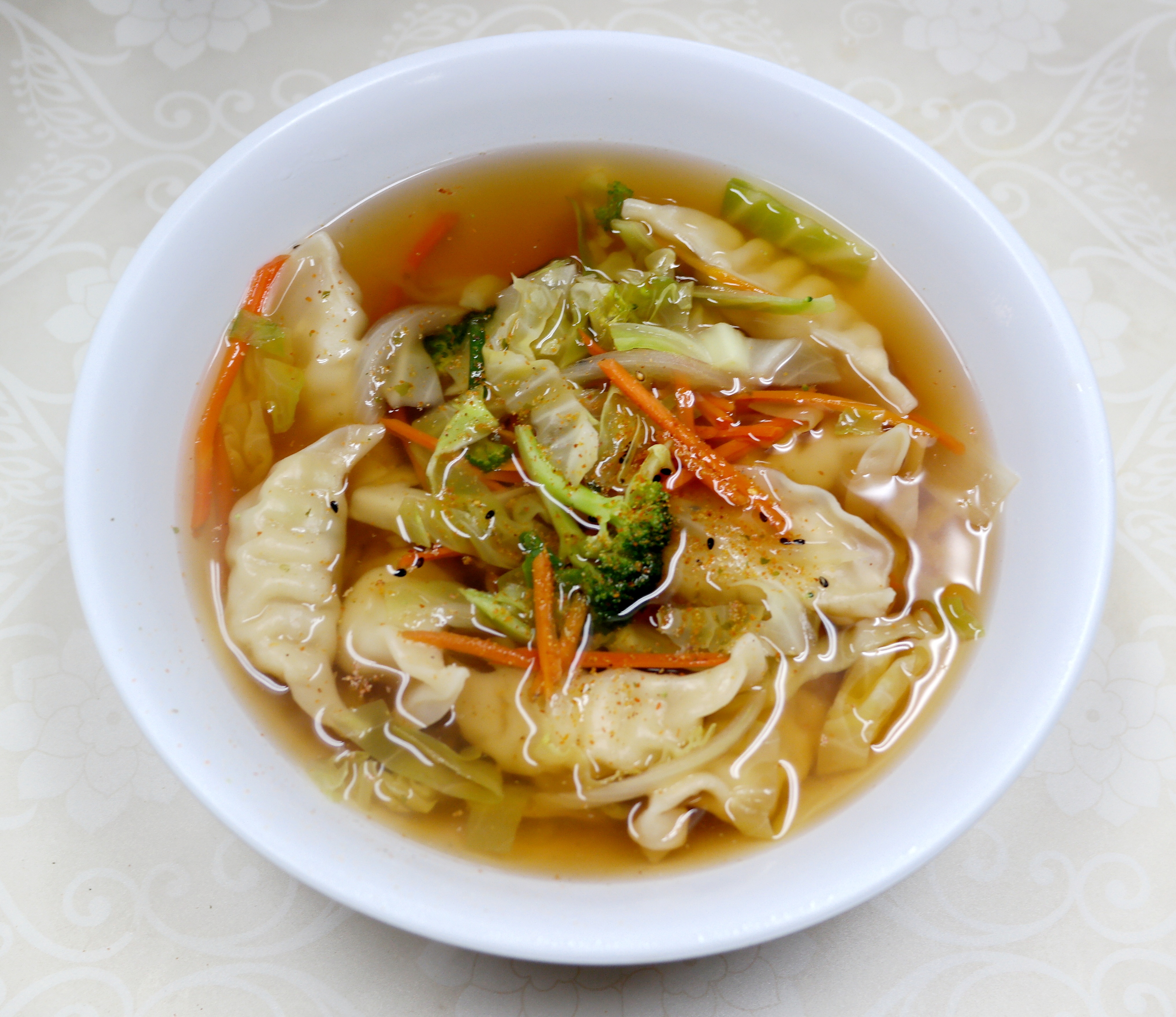 Order Wonton Soup food online from Rice Time Oriental Grill store, Beaverton on bringmethat.com