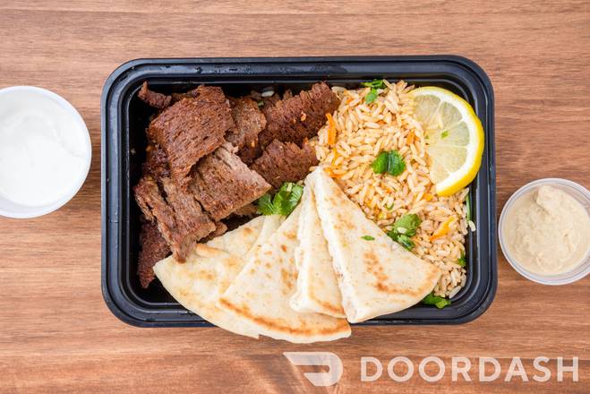 Order Lamb Platter (Includes Sauces) food online from 2delicious store, Dover on bringmethat.com