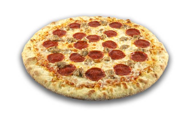 Order 14" Sausage+Pepperoni food online from La Fresca Pizza store, Houston on bringmethat.com