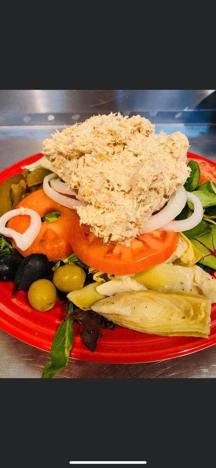 Order Tuna Salad - Salad food online from Alcamo Italian Restaurant & Brick Oven Pizza store, Richlandtown on bringmethat.com