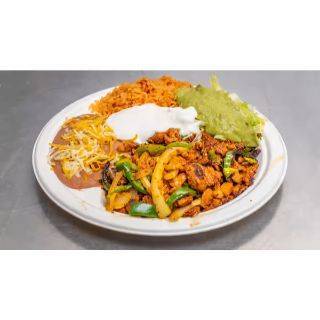 Order Chicken Fajitas food online from Aliberto Jr Fresh Mexican Food store, Riverside on bringmethat.com