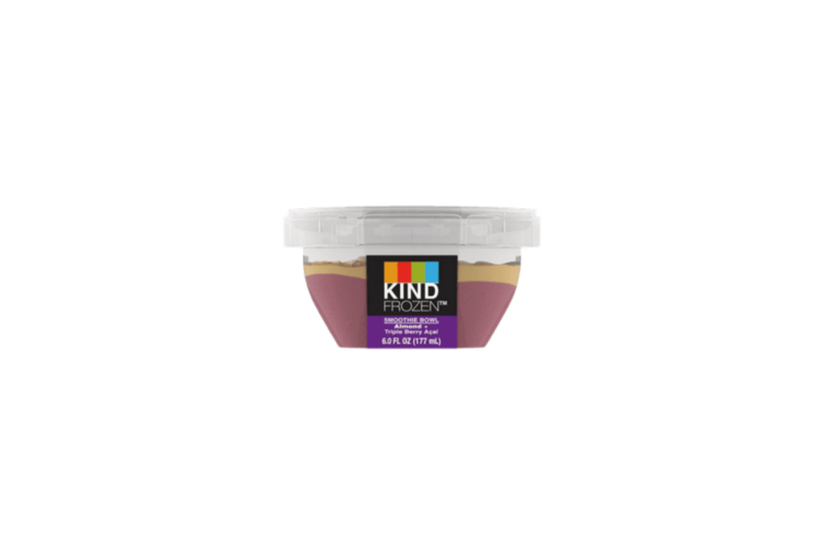 Order Kind Frozen Foods Smoothie Bowl Almond and Triple Berry Acai 6 oz. food online from Luv Mart store, Santa Cruz on bringmethat.com